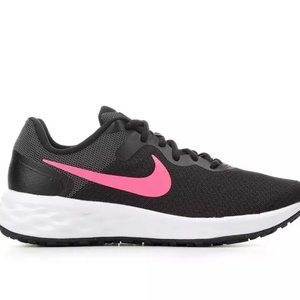 Nike Revolution 6 Womens Black and Pink Size 7 Brand New With Box!